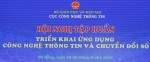 Hội nghị triển khai ứng dụng CNTT và chuyển đổi số trong giáo dục