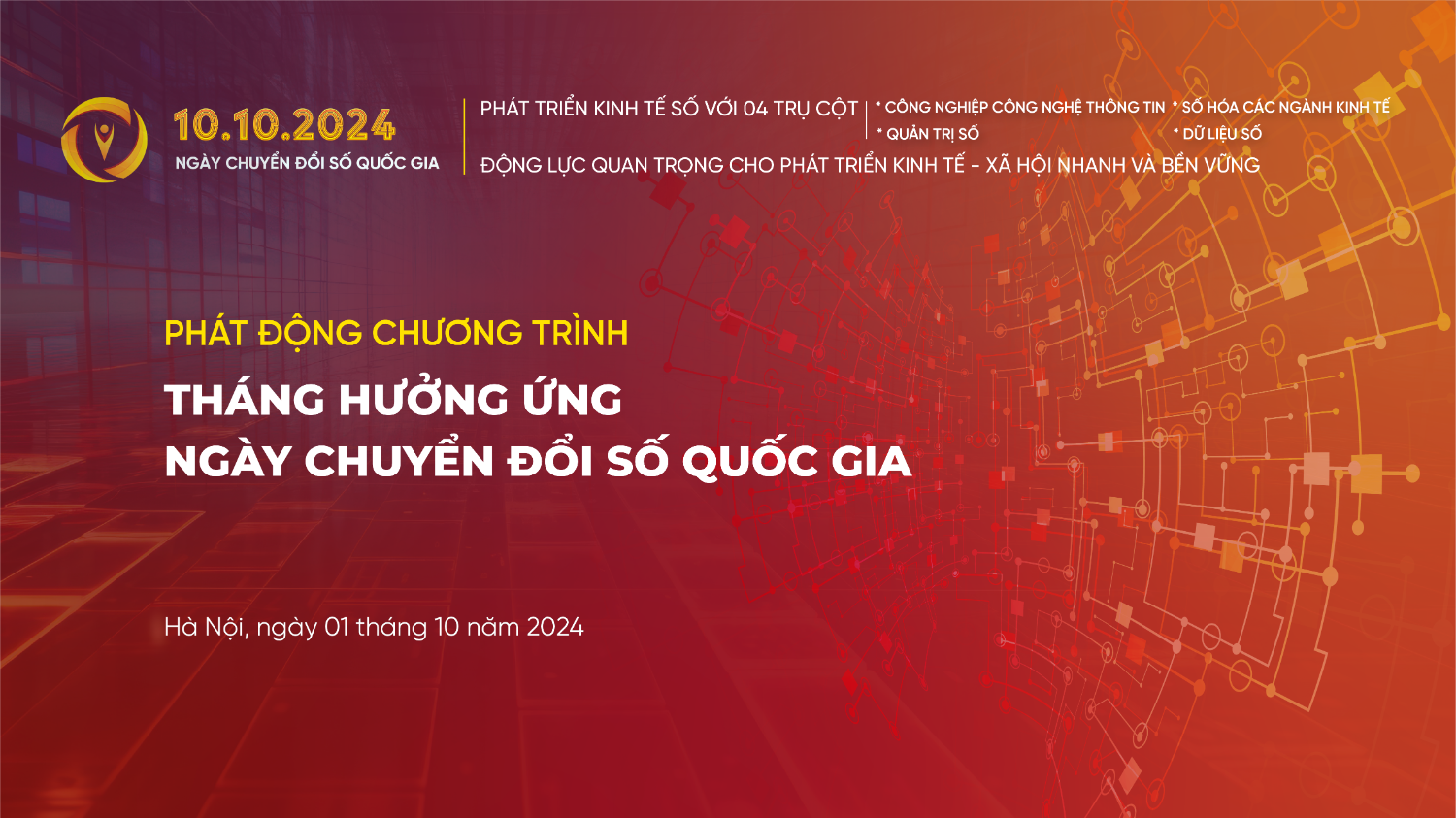 Cục CNTT phổ cập bộ nhận diện Ngày Chuyển đổi số quốc gia 2024