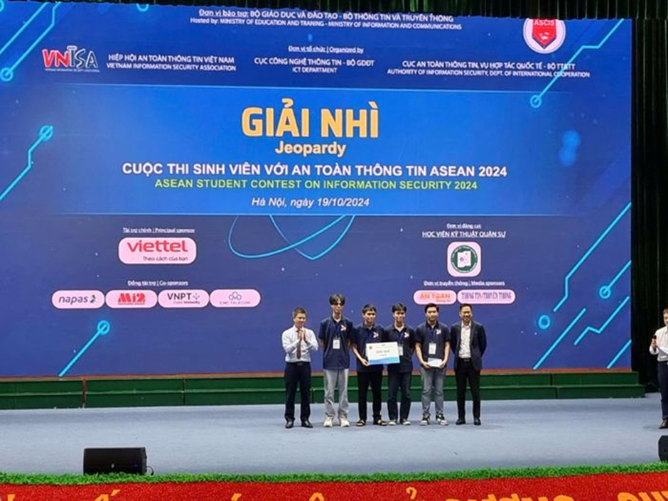 Kết quả vòng chung khảo cuộc thi  Sinh viên với An toàn thông tin ASEAN 2024